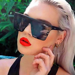 Sunglasses Frames Quay Square for Women Oversized Flat Top Sunglasse Brand Eyewear Accessories Travelling Ladies Shades 230809