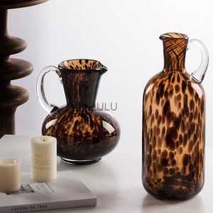 Украшение дома стеклянная ваза Nordic Home Decor Flower Vase Vase Комната украшения аксессуары флорерос Decorativos Moderno HKD230810