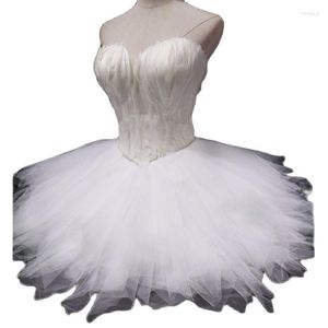 Party Dresses BM Black White Short Homecoming 2023 Feather Bra Skirt Birthday Graduation Mini Prom Cocktail Gowns In Stock