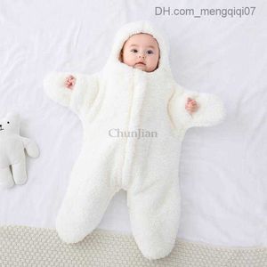 Pajamas White star shaped baby sleeping bag for newborns suitable for baby products packaged in 3M and 6M cocoon envelopes Z230811