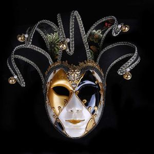 Halloween Dance Party Venetian Bell Mask Painted Halloween Ball Party Mask Upscale Venetian Ladies Show Mask HKD230810