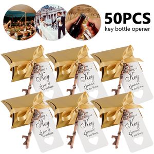 Other Event Party Supplies 504030pcs Key Bottle Opener Wedding Favors Beer Bottle Opener Gift for Guest Keychain Open Tool Party Favors Wedding Souvenirs 230809