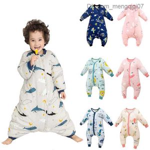 Pijamalar Bebek Four Seasons 25-36m Uyku Çantası Çocuklar için Sıcak Bölünmüş Bacak Uyku Çantası Çocuklar için Uyku Çantası Kızlar ve Erkekler Z230810