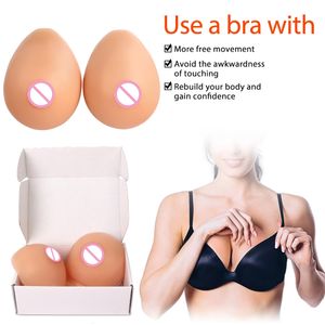 Breast Form Realistic Shemale Fake boobs False Breast Forms Crossdresser Boobs Silicone Adhesive Breast Tits For Drag Queen Crossdresser 230809