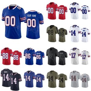 Erkekler Kadın Futbol 17 Josh Allen Jersey 4 James Cook 14 Stefon Diggs 13 Gabe Davis 88 Dawson Knox 86 Dalton Kincaid Dikişli Ordu Yeşil Selam Hizmet Ekibine