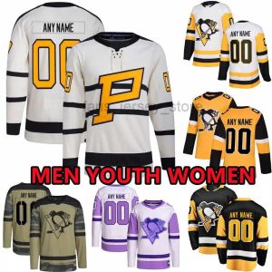 Мужские хоккейные майки PittsburghPenguins Custom 59 Хайнен 35 Тристан Жарри 73 Пьер-Оливье Джозеф 7 Дмитрий Куликов 26 Петри Маркус Петтерссон