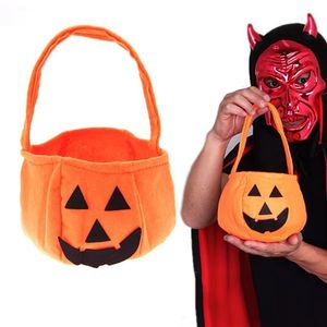Halloween trick eller behandla väskor för barn godis gags stora återanvändbara pumpa väskor tygväskor dukväska för trick eller behandla festförmågor för Halloween