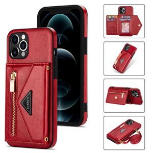 Phone Cases Wallet with Strap for iPhone 15 14 pro max 14pro 14plus 13 13pro 12 pro max 11 x xs xr xsmax 6 7 8 plus se Leather Mutil Card Holder Luxury Pu purse For Men women