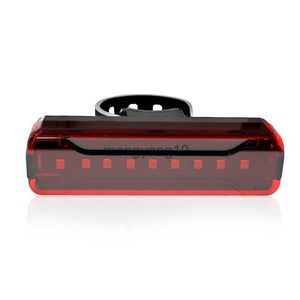 Cykelbelysning Cykel Taillight Watertoful Riding Bakljus LED 2600 mAh USB-uppladdningsbar mountainbike cykling Ljuslampa cykelljus HKD230810