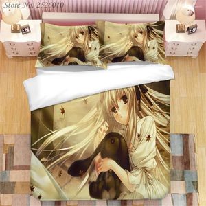 Bedding Sets Anime Yosuga No Sora 3D Printed Set King Duvet Cover Pillow Case Comforter Bedclothes Bed Linens 02