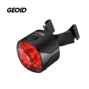 Cykelbelysningar Geoid Taillight Brake Sensing Bicycle Auto Bak Ljus Bike Belysning LED Signal Back Waterproof Cycling MTB Varningslampa Tillbehör HKD230810