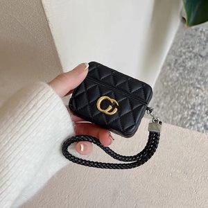 Дизайнерские кожаные аксессуары для наушников для AirPods 1 2 3 Pro Luxury Wireless Bluetooth Erphone Cushion G Fashion Case G238102C5