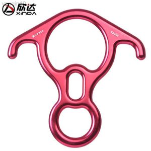 Rock Protection Xinda Outdoor Aluminium Magnesium Alloy Rock Climbing 8 Word Ring 50KN OX HORN HOOP ABSEILING DOWNEBOLLE SOVA Down Descender HKD230810