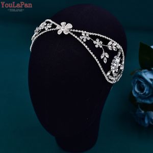 Wedding Hair Jewelry TOPQUEEN Taira Bridal Headband Accessories Bride Headpiece for Party Bridesmaid Gift HP554 230809