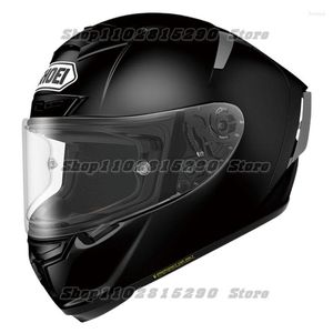 Motorcykelhjälmar X-Fourteen Full Face Helmet X14 Glossy Black Riding Motocross Racing Motobike