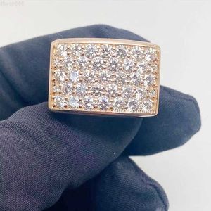 Designer Jewelry Luxury Style High End Jewelry Buss Down 925 Silver 10k Real Gold VVS Moissanite Man Wedding Ring HipHop Ring