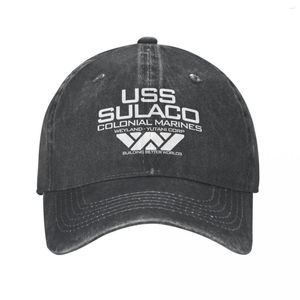 Ball Caps Vintage Jeans USCSS Nostromo Alien Sulaco Sömürge Deniz Piyadeleri Uzaylılar Beyzbol Kapağı Erkekler Kadın Şapkaları Snapback Casquette