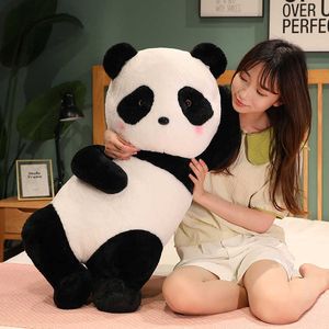 Stuffed Plush Animals 1pc 55-90CM Lying Panda Plush Toys Stuffed Doll Lovely Giant Panda Bear Soft Cushion Toys For Kids Boys Christmas Gifts