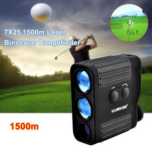 Visionking 7X25 1500m Laser Rangefinder with Binocular Long Range Golf Distance Meter Hunting Optics for Military Hunting Golf Range Finder