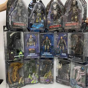 NECA ALIEN 피겨 포식자 인물 셀틱 마스크 흉터 포식자 뱀 가디언 샤먼 시티 헌터 MANTIS XENOMORPH WARRIOR ALIENS T230810