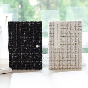 Creative Romantic Lady Soft Cloth Cover Notebook 13 18.7cm Grid/Lined Paper 160P DIY 2024 Planner Agenda Gift