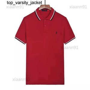 Nytt designer modemärke lyx klassisk polo skjorta sommar bomull kort ärmmar kvinnor halvmåne broderi casual business t-shirt