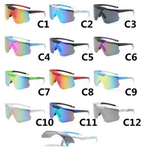 12 цветов дизайнерские солнцезащитные очки для велоспорта, солнцезащитные очки для рыбалки на открытом воздухе, мужские и женские спортивные очки UV400, велосипедные очки