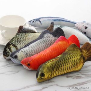 Stuffed Plush Animals 1Pc New Lovely Soft Funny Artificial Simulation Fish Cute Plush Toys Stuffed Sleeping Toy For Little Kids Playing Toy Gift R230810