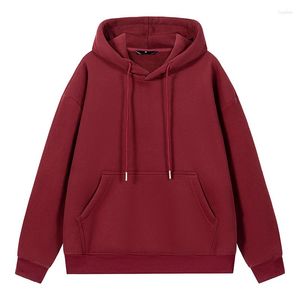 Men's Hoodies Autumn 11 Colors Thicken Men Oversize Hooded Sweatshirt Fashion Korean Streetwear Baggy Pullovers Clothing Tops Male