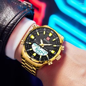 Zegarek na rękę podwójny wyświetlacz 2023 Mise Fashion Sports WIDS Watche Men Enoj Hombre Casual Quartz Watch for Male Stagi Stael Chronograph