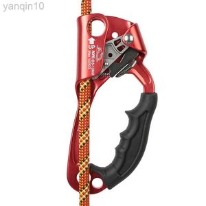 Rock Protection Outdoor Climbing SRT Professional Hand Ascender Device Mountaineer Handle Left Right Rope Tools HKD230811