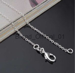 Partihandel 925 Sterling Silver 5 Pieces/Lot 16/18/20/22/24/Inch 1.mm O-Chain Necklace For Men Women Fashion Jewelry X0810