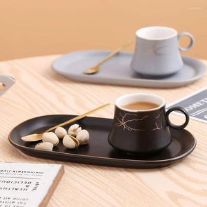 Tazze Piattini Nordic Luxury Phnom Penh Espresso Cup El Coffee Shop Dish Dim Sum Plate Set