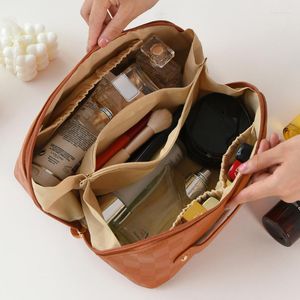 Косметические сумки дамы с большими возможностями портативная макияж для хранения макияжа.