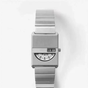 Armbandsur Bredan Pulse Unisex Watch Men's Fashion Women's Personality Simple Digital Quartz Vintage Square 230809