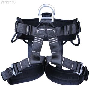 Rock Protection Desert Outdoor Rock Climbing Speed Drop High-altitude Work Safety Belt Equipment Half-length Cavern Comfortable Seat Belts HKD230810