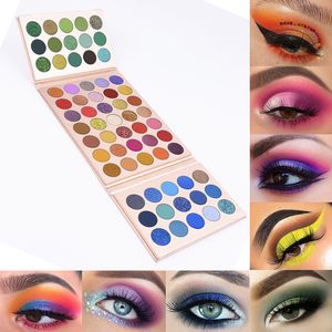 Lidschatten VERONNI 65 Farben Lidschatten-Palette Buntes Make-up-Set High Pigment Shimmer Matte Glitter Pro Bright Kit 230809