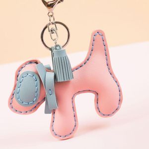 Portachiavi Kit per la creazione di portachiavi fai-da-te Borsa da cucito alla moda Ornamenti appesi Fatti a mano Giocattoli animali cuciti a mano Pelle PU per bambini