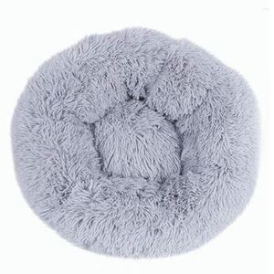 Kennels Pet Nest Bed Cats And Dogs Round Plush Material Winter Practical Mats Suitable For Small Medium Pets