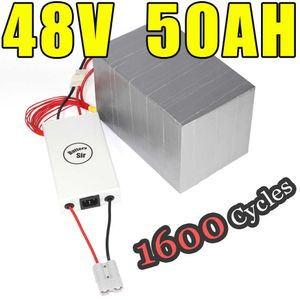 48V 50AH LIFEPO4 Batteri för elektriskt cykelbatteripaket Scooter Ebike 2000w