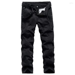 Herrbyxor original casual style last män högkvalitativ träning bomullsbyxor färgglada jeans armé grönt långa 20