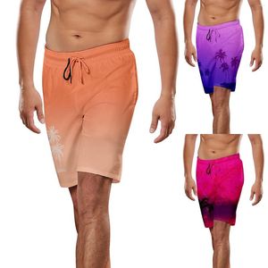 Men's Shorts Swimming Costume Boys Summer Seaside Leisure Sports Running Fashion Drawstring Beach Men Pool Swim Trunks