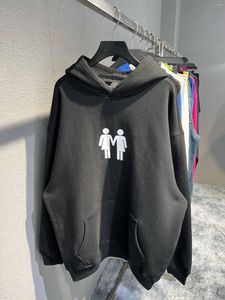 Erkek Hoodies Lüks Elde Baskılı Arka Bayraklar Kadın Erkekler Hooded Sweatshirtler Büyük Boy Casual Hoodie Ezme