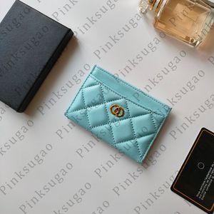 Pink sugao card bag card holder handbag clutch bag luxury top quality purse fashion women designer wallet shopping bag 9color with box 0809-50