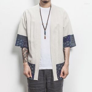 Men's Jackets Cotton Linen Shirt Men 2023Chinese Streetwear Kimono Coat Casual Comfortable Cardigan Plus Size 5XL