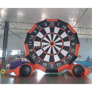 wholesale outdoor activities sport games 5m 17ft inflatable soccer foot dart board pvc two sides inflatables shooting ball boards game