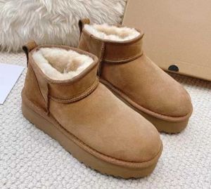 Австралия горячее утолщенное дно классические теплые сапоги мини -мини -полугоновый ботинок USA GS 585401 зимние полные меховые пуфли