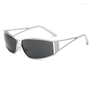 Sunglasses Luxury Y2K Women Men Casual Sun Glasses Female Eyeglasses Alloy Frame Eyewear Male For Outdoor