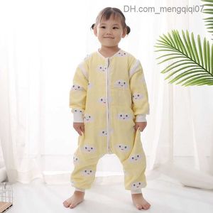 Pyjamas mjuk nyfödd babyförpackning filt baby sömnväska kuvert baby sömnväska tjock kokong 0-9 månader Z230811