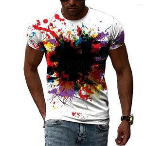 Men's T Shirts Summer3D Print Hip Hop Harajuku Personality Round Neck Short Sleeve Top Fashion Creative Flower Graphic Men T-shirts Casual